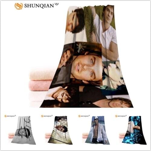 Custom Ian Somerhalder 35x75cm Face Towels Facecloth Microfiber Washcloth Quick drying Sports Towel