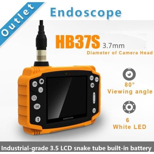 SmartFly Snake Tube of HB37S 3.7mm 1 Meter 3.5" LCD Endoscope Borescope Snake Inspection DVR Vehicle Inspection Pipeline