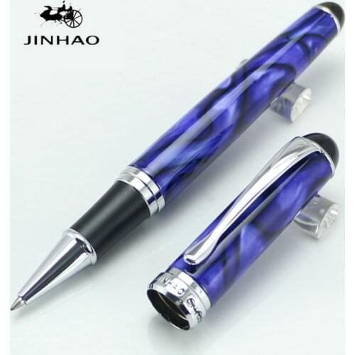 JINHAO 750 Rose Blue Royal Multiple Color Rollerball Pen office school Stationery material Full metal
