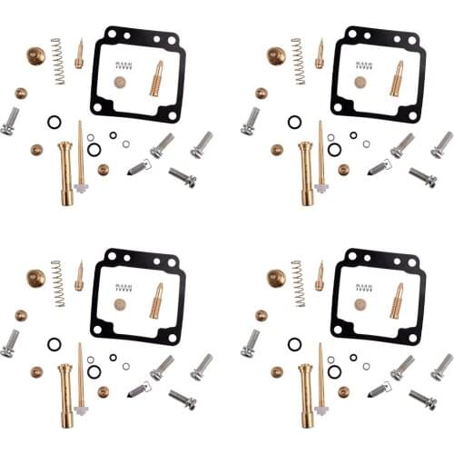 4 Sets Motorcycle Carburetor Carb Repair Rebuild Kits Fit For XJ750R Seca XJ750 Seca 11M 41Y Replacement