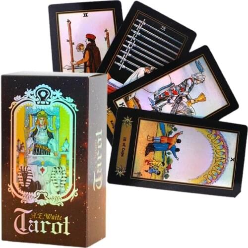 Laser king English Version Queen Classic Tarot Card Collection Card Divination Game Board Game Card Student Leisure Card