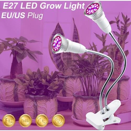 Indoor LED Grow Light 220V Growing Lamp 18W 28W LED Grow Light Full Spectrum For Plants Hydroponics Flowers Vegetables Grow