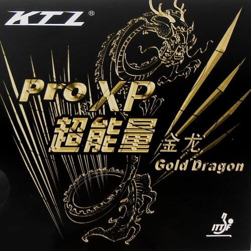 KTL Pro XP Gold Dragon Pips-In Table Tennis / PingPong Rubber with Sponge