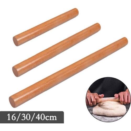 3 Size Kitchen Wooden Rolling Pin Kitchen Cooking Baking Tools Accessories Crafts Baking Fondant Cake Decoration Dough Roller