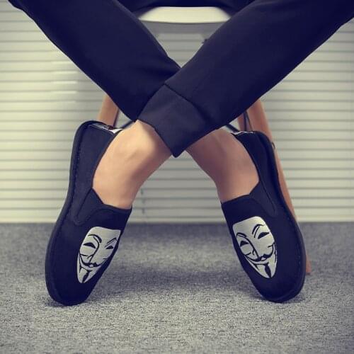 Lightweight Board Mens Casual Shoes Peas Spring and Autumn Mens Vulcanize Shoes Rome Style Slip on Mens Loafers