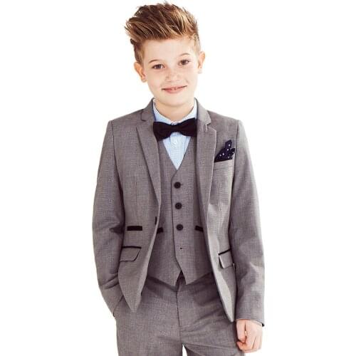 Fashion Children suits for party customized boy Kids suits set (Jacket+Pants+Shirt+vest+ tie)blazer outerwear child suits