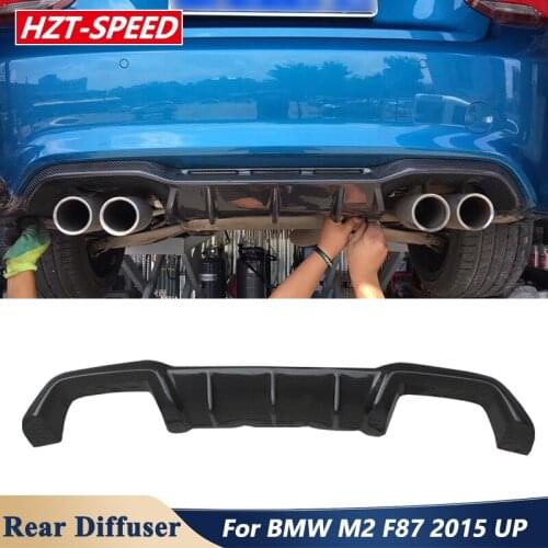 MP Style Carbon Fiber Material Rear Bumper Lip Diffuser For BMW M2 F87 Car Tuning 2015 Up