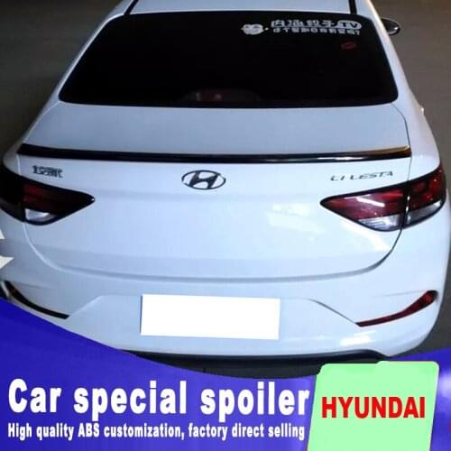 New design high quality ABS material for 2017 for HYUNDAI ELANTRA CELESTA spoiler by rear trunk spoiler primer paint