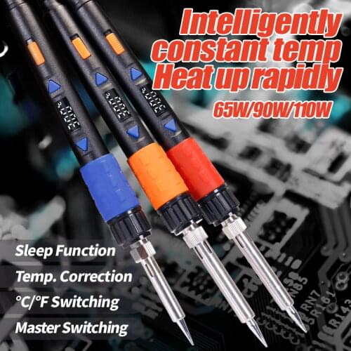 WEP 928D Upgraded Version Soldering Iron 110W Large Power Adjustable Digital Temperature Display Electric Soldering iron