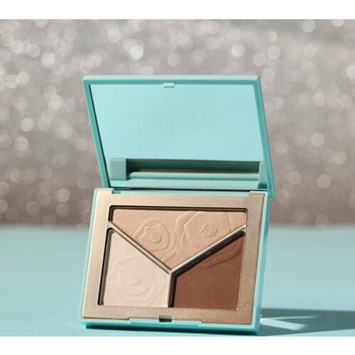 3 Color Trimming Plate Lasting Three Dimensional Nose Shadow Face Brightening Easy to Carry Fashion Trimming Tray for Girl