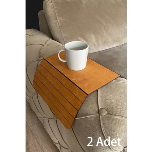 Caramel Sofa Tray 2 Piece Side Table Birch Tree 29x43 cm Medium Fixed 16.5 cm Placemat 2021 Stylish Home Decoration Products