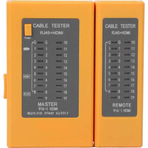 Multifunction Wire Line Finder Network Cable Tester Via Indicator Display Industrial Control Elements for RJ45+HDMI