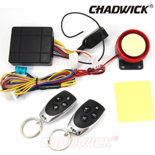 One Way Motorcycle Scooter Alarm Lock Motorbike Security Alarm Remote Control Moto System Protection Engine start CHADWICK 8172