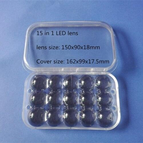 2 pcs LED car spotlight 15 in 1 lenssquare shape 150x90x18mm 45W