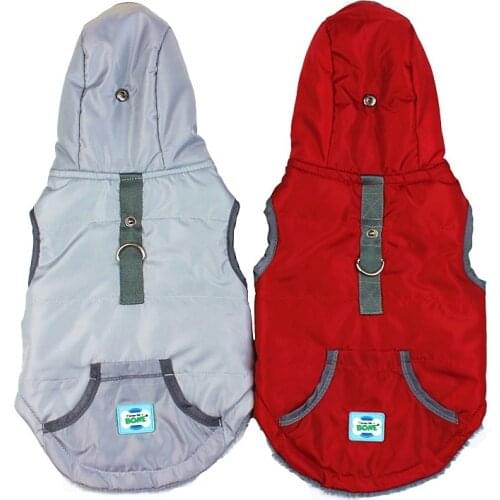 Reflective Pet Clothes For Small Medium Dogs Puppy Clothing Chihuahua Outfit Windproof Dog Hoodies Winter Warm Fleece Dog Jacket