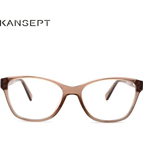KANSEPT Acetate Women Glasses Frame Vintage Myopia Optical Clear Eyeglasses Frame 2019 Women Eyewear#FG6002