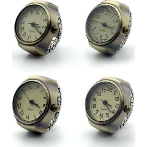 1pcs Fashion Creative Ring Watch Luxury Silver Steel Cool Elastic Quartz Finger Ring Watch Couple Watches