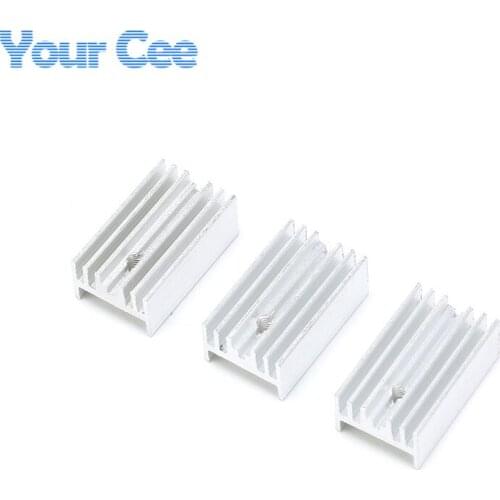 10 pcs 25*15*10mm Silver Heatsink Cooling Fin Aluminum Heat Sink 25X15X10mm