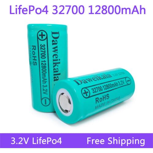 100% Orignal New LiFePo4 3.2V 32700 12800mAh 12800mAh LiFePo4 Battery 35A Continuous Discharge Maximum 55A High power battery