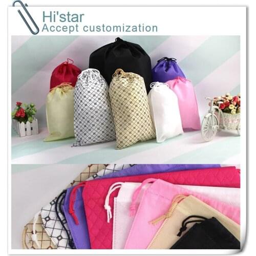 50 pieces wholesale 1000pcs/lot Customized non-woven bag non woven drawstring bag drawstring backpack non woven shopping bags