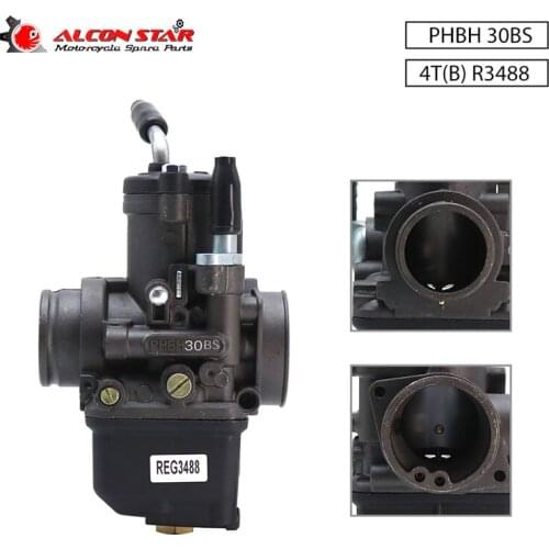 Alconstar 30mm Dellorto Carburetor PHBH 30BS 4T(B) R3488 For Motorbike Mini bike Moped Pocket Bike Carburetor Racing Carb