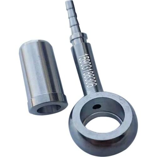 An3 3An Straight 0deg split Stainless Steel Crimp Banjo Brake Oil Fittings for brake hose