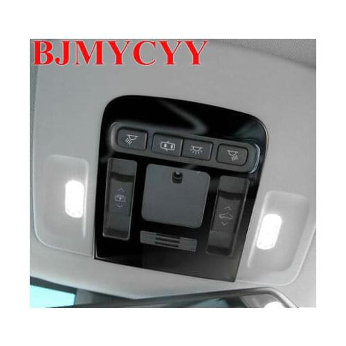 BJMYCYY 1PCS Stainless steel decorative frame for front reading lamp for Toyota Camry 2018 auto accessories car styling