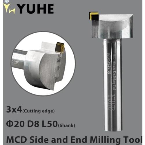 MCD Side and End Milling Tool used in CNC Milling Machine for Jewelry Mirror Effect Processing Jewelry Tools