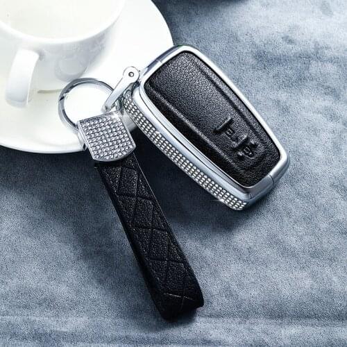 Cover for key For Toyato Camry 2018 CHR Prado New corolla Auto Key Cover Cap buckle pink car accessories Diamond key case
