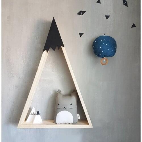 Cabin Wooden House Storage Rack Ornaments Hanging Storage Box Bedroom Kitchen Home Decor Kid Room DIY Wall Decor Shelves ZM199