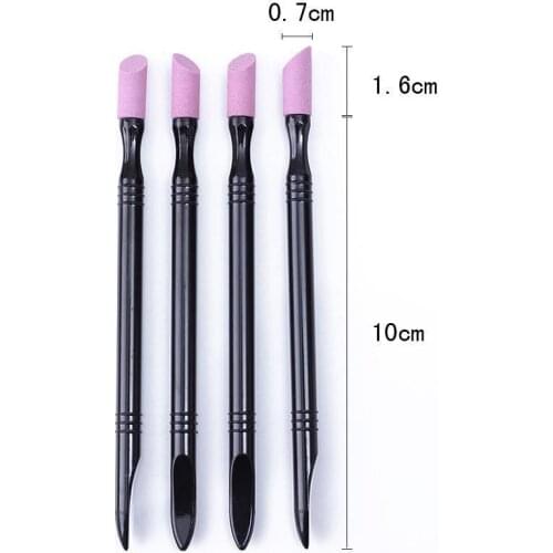 Double-headed pumice nail file stick cuticle nail removal nail manicure nail polish pen nail file MPwell