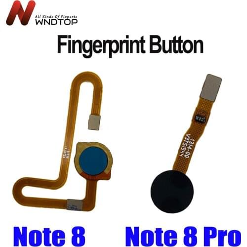 For Xiaomi Redmi Note 8 Pro Home Button Fingerprint Ribbon Identification Sensor Flex Cable Note 8 Fiingerprint Cable Replacemen