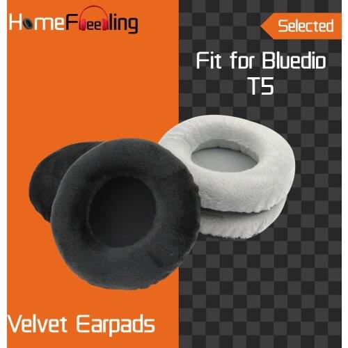 Homefeeling Earpads for Bluedio T5 Headphones Earpad Cushions Covers Velvet Ear Pad Replacement
