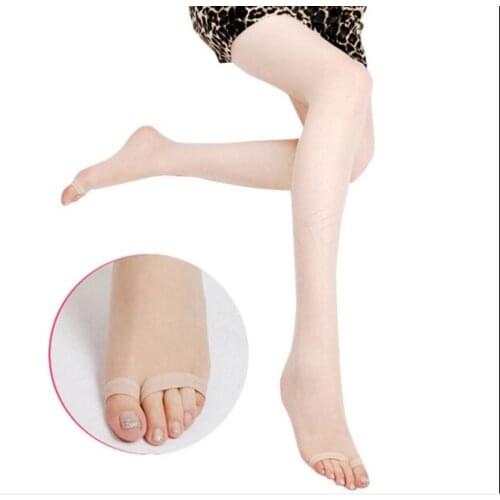 Open-toed Tights Fish-mouth Stockings Ladies Ultra-thin Pantyhose Womens