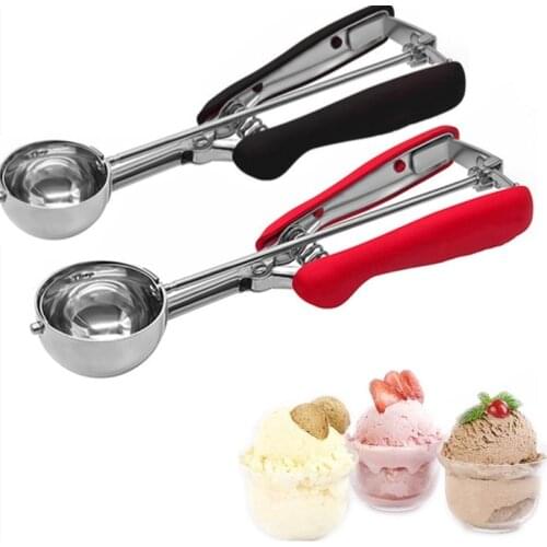 Stainless Steel Ice Cream Scoop Tool Cookie Scoop Icecream Spoon Kitchen Gadgets 2020 Sticks Mashed Potatoes Watermelon Spoon