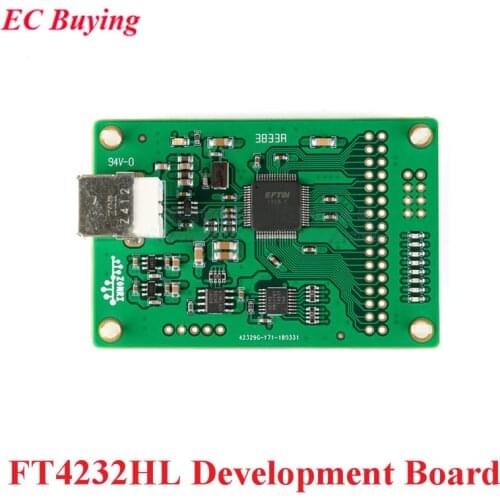 FT4232HL Development Board FT4232 USB to Serial Port Module SPI I2C IIC Onboard AT93C46 High Speed USB 2.0 Data Acquisition