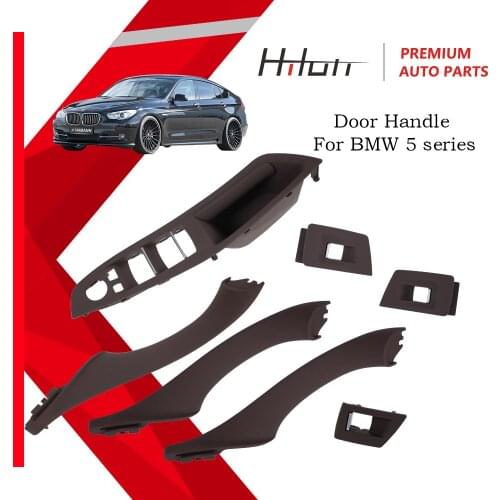 Mocha Left Hand Drive LHD For BMW 5 series Car Interior Inner Door Handle Panel Pull Trim Cover