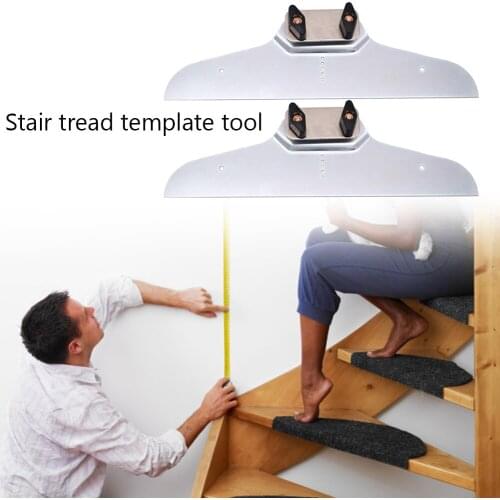 Portable Durable Stair Tread Template Set Adjustable Step Measuring Replacement Jig Home Decoration Construction Hand Gauge Tool