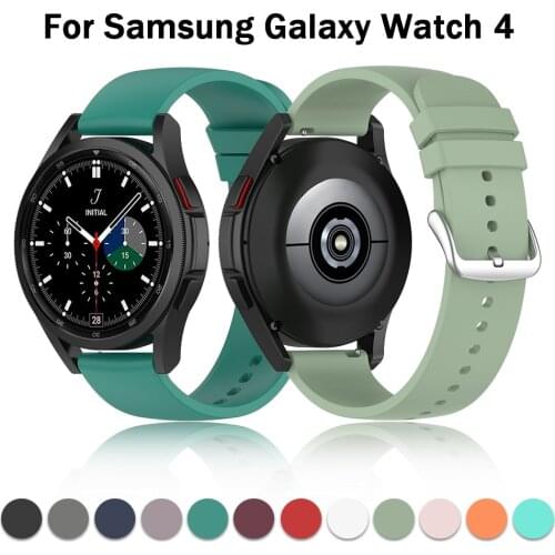 New Silicone Strap For Samsung galaxy watch 4 classic 46mm 42mm Active 2 bracelet 20mm watch band For Galaxy Watch 4 40mm 44mm
