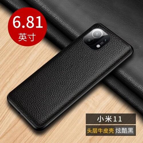 Luxury For Xiaomi Mi 11 Pro PU Leather Case Pure Color For Xiaomi Mi11 mi 11pro Back Cover Protetive Classical Cases Shell