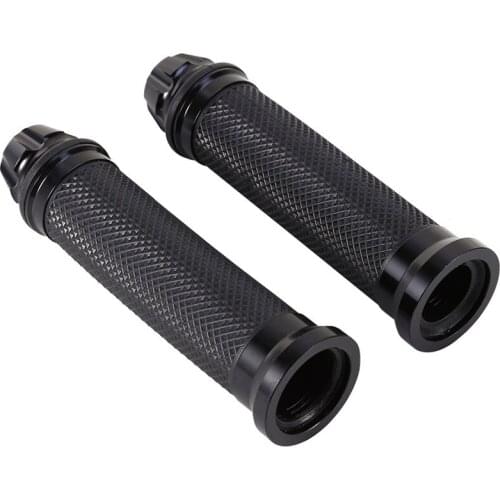 7/8" Hand Grips W/ Bar End Handlebar Cafe Racer Bobber Clubman Custom Motorcycle Motorbike Accessories 2018