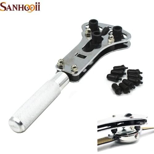 SANHOOII 19in1 Repair Tool Kit Adjustable Watch Back Case Opener Hand tool Set For Watch Battery Change