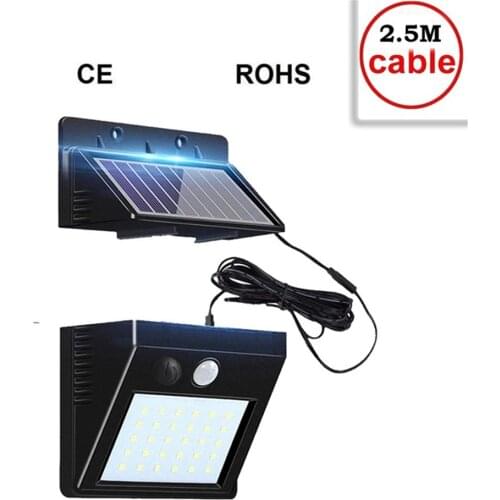30 LED Solar Lamp Waterproof Solar Night Light Motion Sensor Porch Path Street Fence Garden Stairs Wall Corridor Emergency Sconc