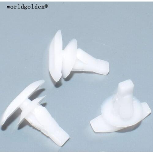 Worldgolden 100pcs Push Type Retainer for Toyota#67867-12150 for Subaru#909120023 909120028 for Honda#90651-S4N-003