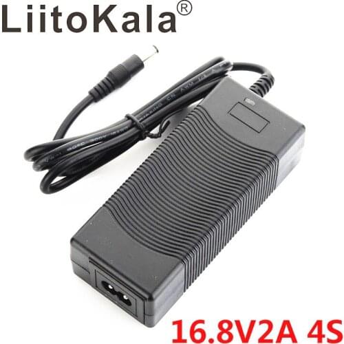 LiitoKala 4S 16.8V 2A Lithium-ion battery pack Universal Fast charger AC DC5521 Desktop type Power Supply Adapte
