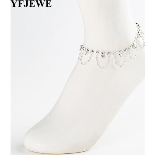 YFJEWE Bohemian Circle Anklets For Women Vintage Multi Layer Bead Anklet Leg Bracelet Sandals Boho Summer Charm Jewelry A023