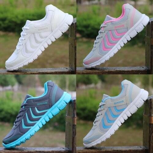 2019 Women Running Shoes Lady Sneaker Sports Shoes Lightweight Breathable Mesh Shoes Style Zapatillas Mujer Outdoor Walking Shoe
