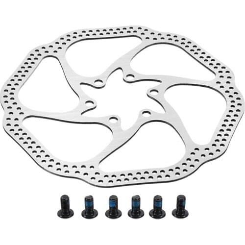 High Quality 1Pcs Bicycle Brake Rotors Heat Shedding Bike 160mm Rotor Disc Brake Caliper 6 Bolt Stainless Steel