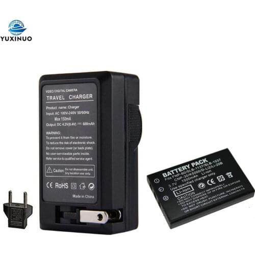 1200mAh FNP-60 NP-60 NP60 SLB 1137 1037 CNP-30 K5000 D-Li2 Li-20B Battery +AC Charger For Fujifilm F50I F501 F401 ZOOM F410 F601