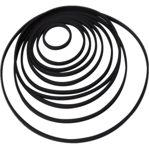 20Pcs 40-65/75-100/110-145mm Mix Cassette Tape Machine Square Belt Universal Repair Belt Square Cross-Section1.5mm